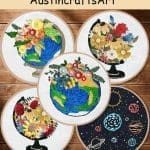 Beginner Earth Flower Embroidery Kit