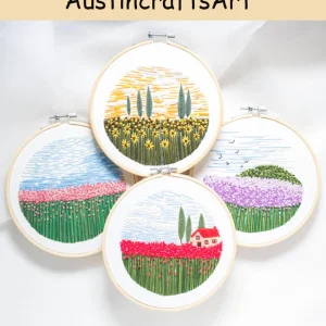 Scenery Flower Embroidery Kit