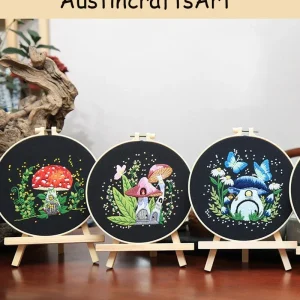 Magic Colorful Mushroom Embroidery Kit