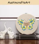 Silk Ribbon Butterfly Embroidery Kit