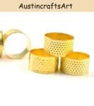 Golden Finger Thimble Embroidery Tools