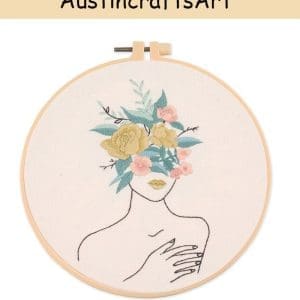 Female Flower Embroidery Kit