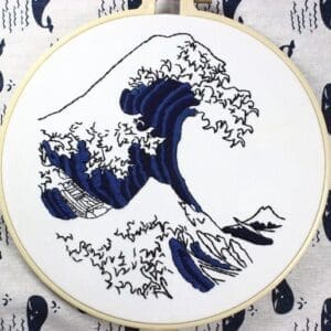 DIY Ocean Wave Embroidery Kit