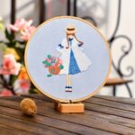 Little Girl With Flower Embroidery Kit