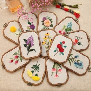 Flower DIY Hand Embroidery Kit