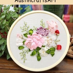 Flower Silk Ribbon Embroidery Kit