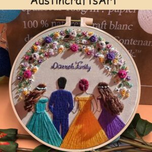 3D Flower Wedding Embroidery Kit