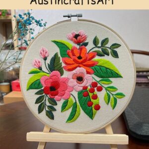 DIY Floral Patterns Embroidery Kit