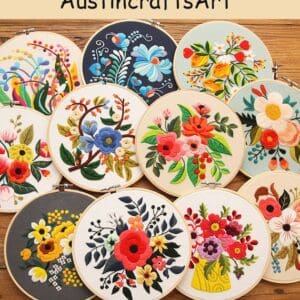 DIY Floral Patterns Embroidery Kit