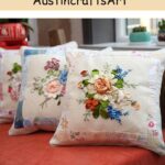 Flower Ribbon Embroidery Cushion Kit
