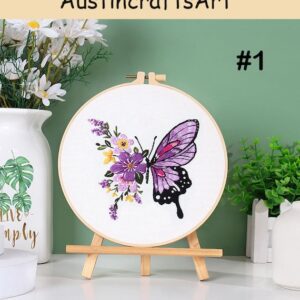 Colorful Butterfly DIY Embroidery Kit