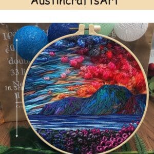 Colorful Flower Scenery Embroidery Kit