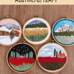 Flower Mountain Scenery Embroidery Kit