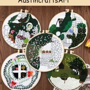 Garden Flowers Scenery Embroidery Kit