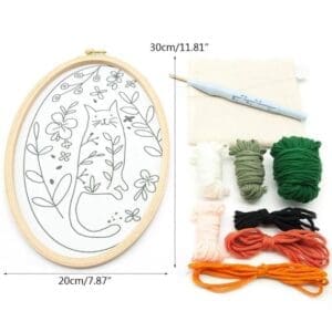 DIY Cute Cat Punch Needle Kit