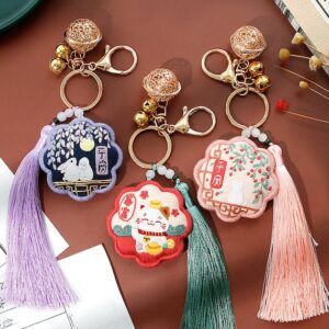 Chinese Amulet Embroidery Keyring Kit