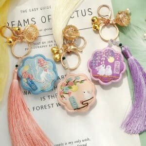 Animal Embroidery Amulet Keychain Kit