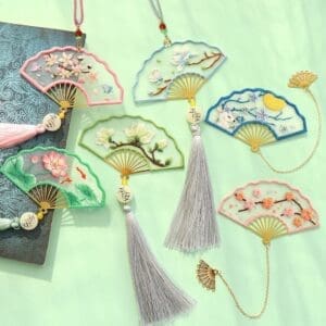 Flower Fan Bookmark Embroidery Kit