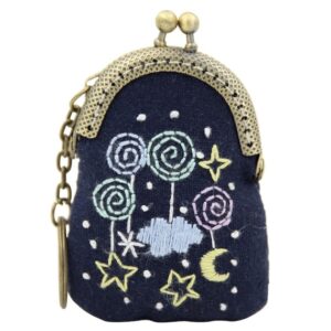 Embroidery Mini Kiss Lock Bag Kit