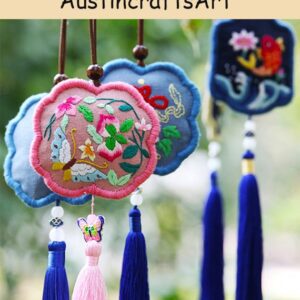 Chinese Floral Pouch Embroidery Kit