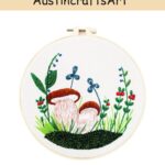 Mushroom Plant Insect Embroidery Kit