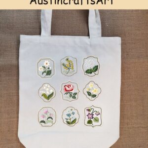 Garland Bouquet Embroidery Bag Kit