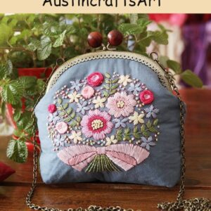 Flowers Lock Bag Embroidery Kit