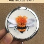 Floral Bee Mirror Embroidery Kit