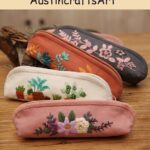 Flower Pencil Case Embroidery Kit