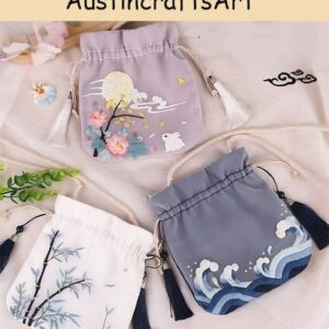 Flower Mini Storage Bag Embroidery Kit