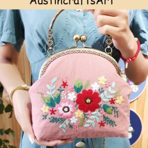 Flower Storage Bag Embroidery Kit
