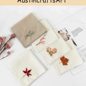 DIY Flower Handkerchief Embroidery Kit