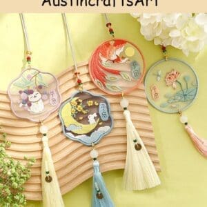 Animal Mesh Embroidered Pendant Kit