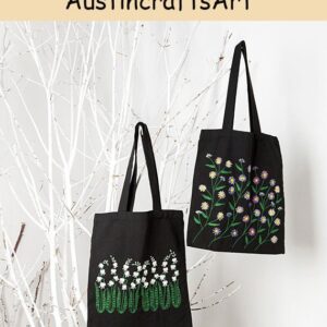 Wildflowers Embroidery Tote Bag Kit