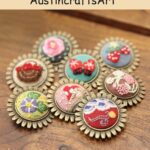 Flower Embroidery Necklace Pin Kit