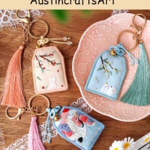 Animal Sachet Keychain Embroidery Kit