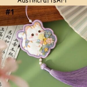 Cute Cat Rabbit Sachet Embroidery Kit