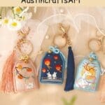 Animal Sachet Keychain Embroidery Kit