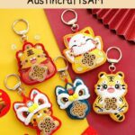 Chinese Tiger Keychain Embroidery Kit