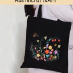 Colorful Flowers Embroidery Bag Kit