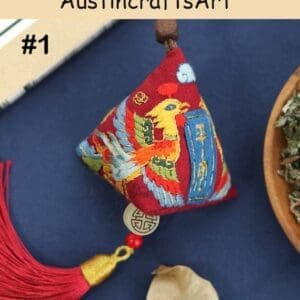 Floral Chinese Sachet Embroidery Kit