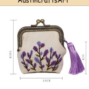 Floral Coin Purse Embroidery Kit