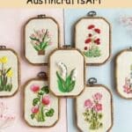 3D Flower Plant Embroidered Kit