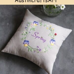 Garland Embroidered Pillow Case Kit