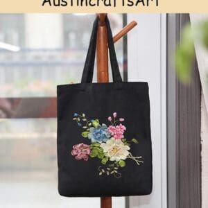 Silk Ribbon Flower Embroidery Bag Kit