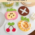 Fruit Animal Punch Needle Coaster Kit