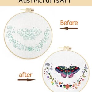 Butterfly And Garland Embroidery Kit