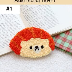 Sushi Pattern Punch Needle Coaster Kit