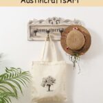 Trees Embroidery Tote Bag Kit