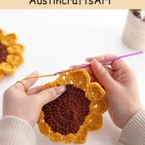 Sunflower Coaster Crochet Kit